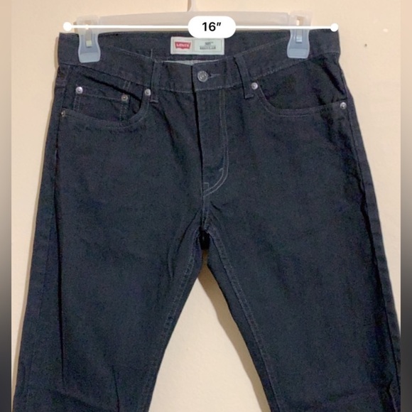 Levi's 505 Jeans, Teens Size 12 Husky 32X27 black - Picture 8 of 8